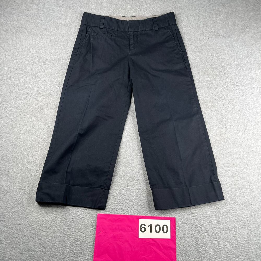 Gap Crop Capri Pants Navy Blue Stretch Casual Womens Size 2